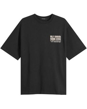 Willy Chavarria Fashion Services Standard T-Shirt - Black