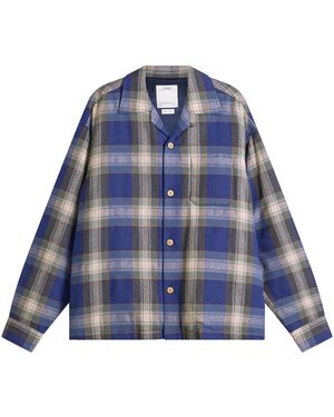 Visvim Keesey Check Down Shirt Jacket - Blue