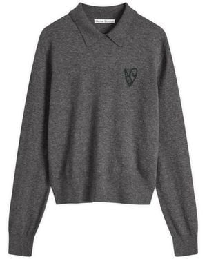 Acne Studios Klastron Heart Richard Yak Sweater - Grey