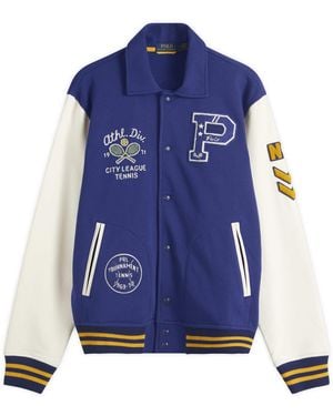 Polo Ralph Lauren Athletic Club Varsity Jacket - Blue