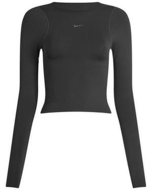 Nike Zenvy Full Zip Long Sleeve Top - Black