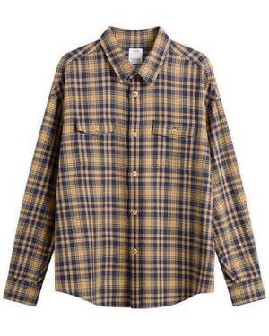 Visvim Lumber Check Long Sleeve Shirt - Brown