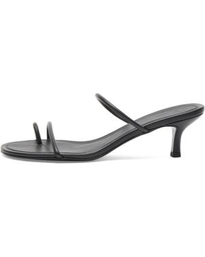 St. Agni Minimal Strap Heel - Black
