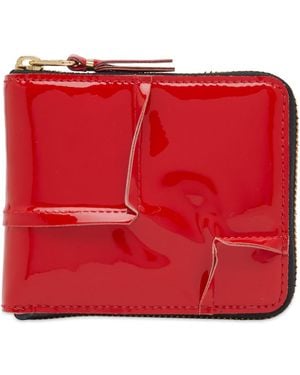 Comme des Garçons Wallet Sa7100Rh Reversed Hem Wallet - Red