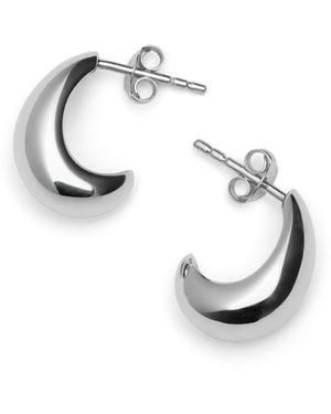 Missoma Savi Dome Mini Hoop Earrings - Metallic