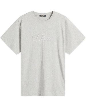 Dime Cursive T-Shirt - Grey