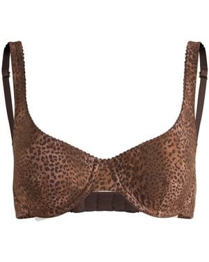 Fruity Booty Leopard Bra - Brown