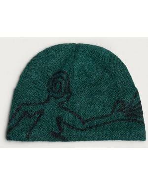 Hiking Patrol Mascot Mohair Mixed Beanie - Green