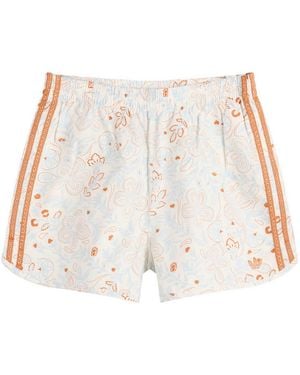 adidas Floral Shorts - White