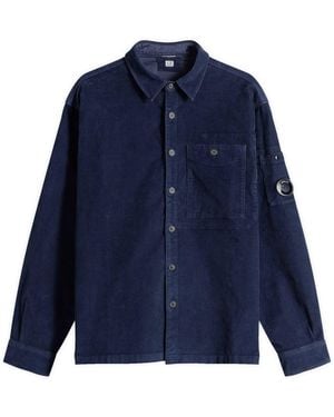 C.P. Company Corduroy Lens Overshirt - Blue
