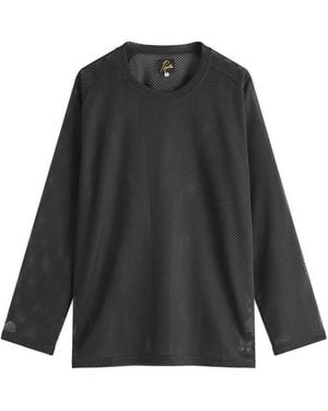Needles Mesh Long Sleeve T-Shirt - Black
