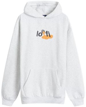 LO-FI Paint Logo Hoodie - White