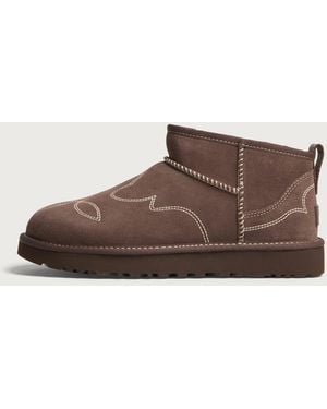 UGG Classic Ultra Mini Western Boot - Brown