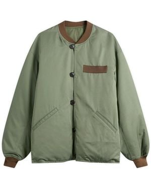 Visvim Corps Down Bomber Jacket - Green