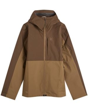 Haglöfs Front Proof Ii Waterproof Jacket - Brown