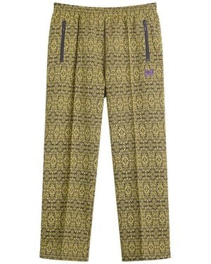 Needles Poly Jacquard Track Pants - Green