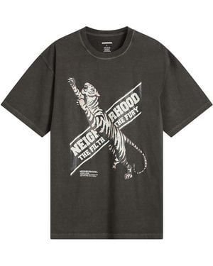 Neighborhood Ss-17 Tiger T-Shirt - Black