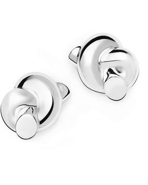 Missoma X Lucy Williams Knot Oversized Stud Earrings - Metallic