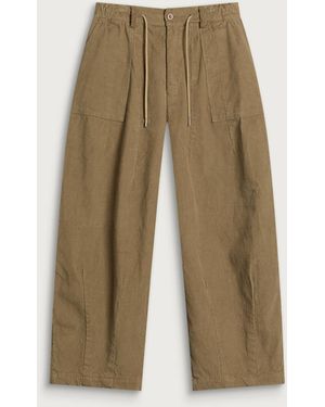 FRIZMWORKS Corduroy Balloon Pants - Natural