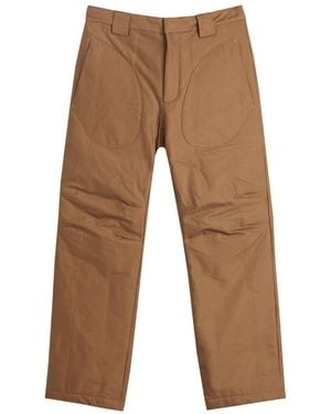 RANRA Neve Canvas Cotton Pants - Brown