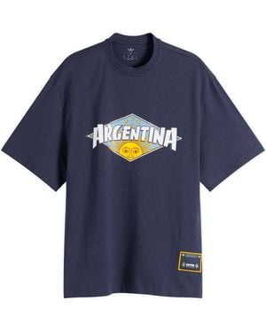 adidas X Thrasher Afa Argentina T-Shirt - Blue