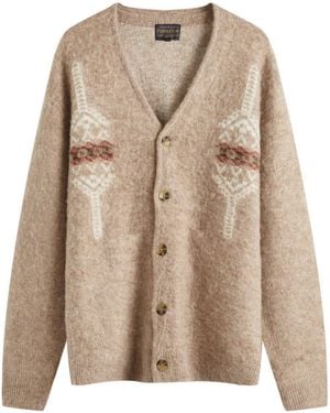 Pendleton Shaggy Cardigan - Brown