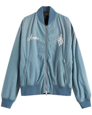 Amiri Saturday Night Bomber Jacket - Blue