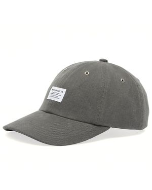 Norse Projects Bull Denim 6 Panel Cap - Grey