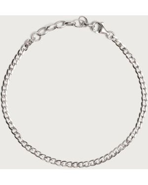Serge Denimes Flat Cuban Bracelet - White