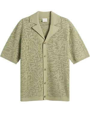 Drole de Monsieur Lace Knitted Shirt - Green