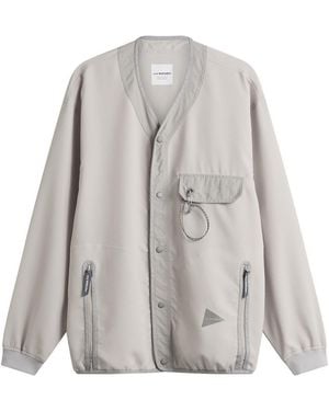 and wander Vent Cardigan - Gray