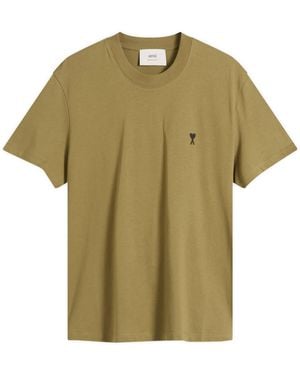 Ami Paris Light Jersey Adc T-Shirt - Green