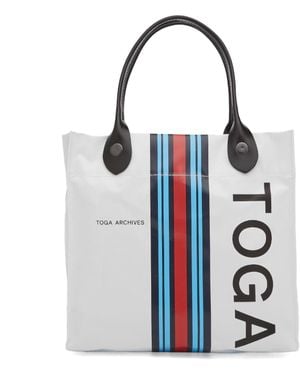 Toga Toga Logo Tote Bag Small - Blue