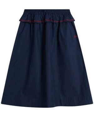 Damson Madder Sigrid Midi Skirt - Blue
