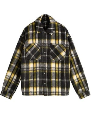 Represent Textured Overshirt - Green