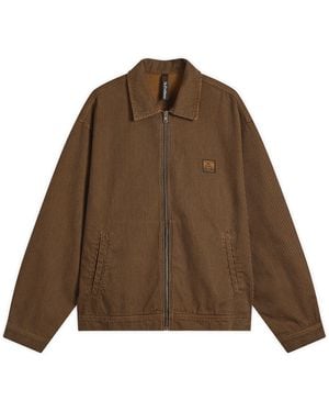 No Problemo Striped Nayoko Jacket - Brown