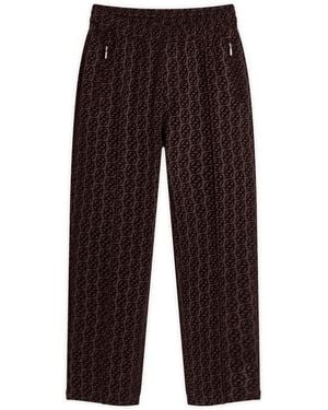 Drole de Monsieur Drole De Monsieur Monogrammed Tracksuit Trousers - Brown