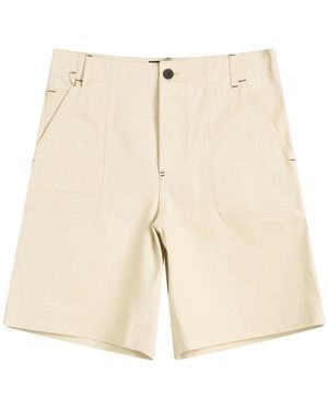 Jacquemus Cotton Shorts - Natural
