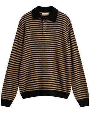 Carter Young Stripe Leigh Polo - Black