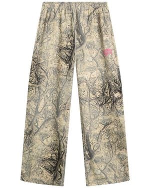 BBCICECREAM Arch Logo Wide Leg Sweatpants - Natural