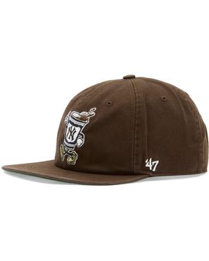 '47 Ny Yankees Cartoon Icon Captain Cap - Brown