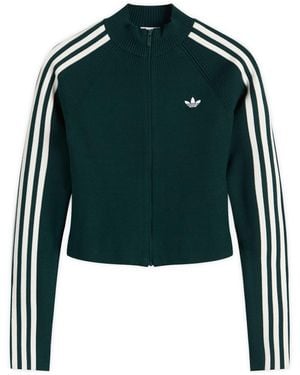 adidas Slim Knit Track Top - Green
