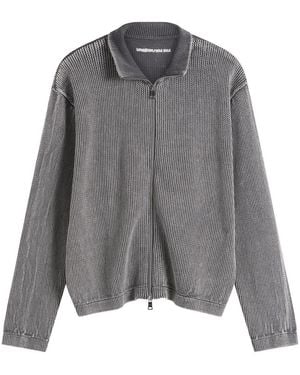 MKI Miyuki-Zoku Presented By End. Pigment Dyed Loose Gauge Track Jacket - Grey