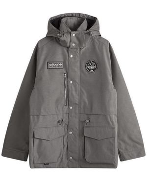 adidas SPZL F.C. Anorak Jacket - Grey