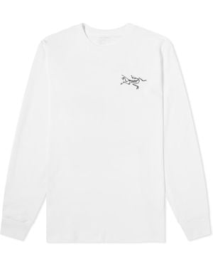 Arc'teryx Multi Bird Logo Long Sleeve T-Shirt Light - White