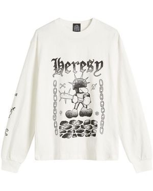 Heresy Fightin Long Sleeve T-Shirt - White