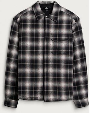 Represent Logo Quilted Shirt - Black