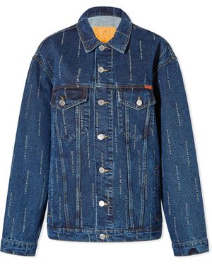 Martine Rose Oversized Denim Jacket - Blue