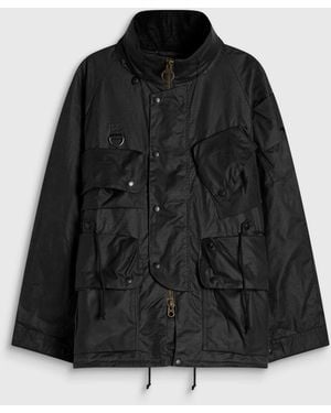 Barbour X Norbit Ripstop Wax Jacket - Black