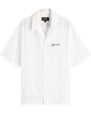 Represent Embroidered Bowling Shirt - White